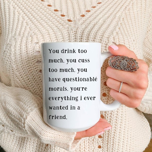 Funny Unglaublich witzig Best Friends LigenAuf Wie Zweifarbige Tasse (Funny Hilarious Best Friend  leaving quotes Coffee Mug)