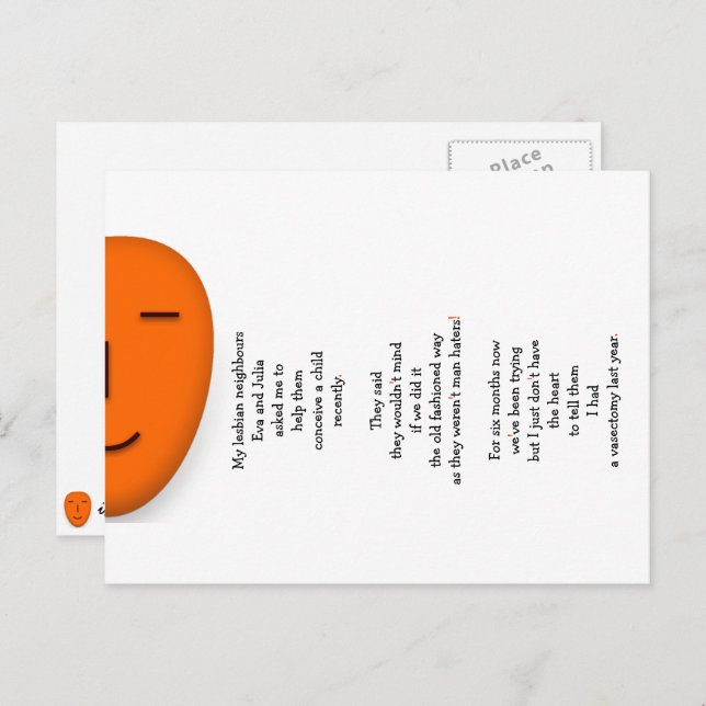 Funny Unglaublich witzig Lesbian Nachbarn Joke Spa Postkarte (Vorne/Hinten)