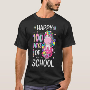 Funny Unicorn 100 Tage Schulkleidung Frauen Gir T-Shirt