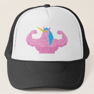 Funny Unicorn bei Gym Fitness Training Trucker Hat Truckerkappe