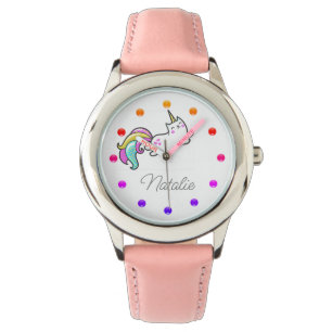 Funny unicorn cat - Name hinzufügen Armbanduhr