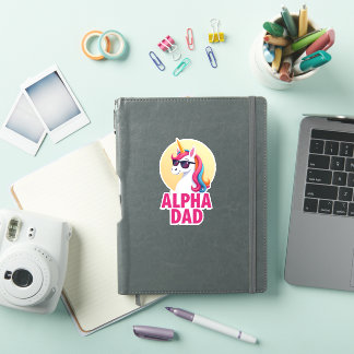 Funny Unicorn Dad Laufey Men Father's Day Christma Aufkleber
