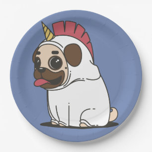 Funny Unicorn - Doggycorn Pappteller