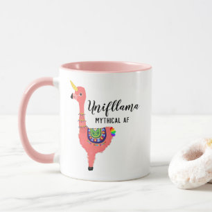 Funny Unicorn Flamingo Llama Inspirierend Unifllam Tasse