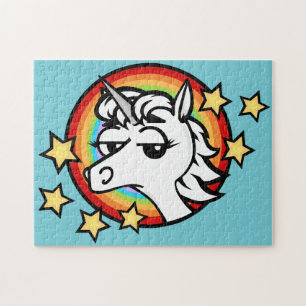 FUNNY UNICORN MIT RAINBOW PUZZLE