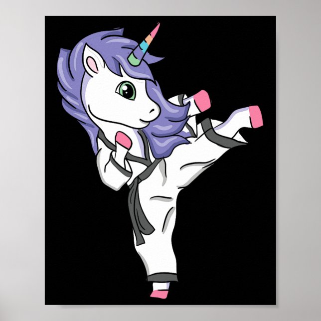 Funny Unicorn Poster (Vorne)