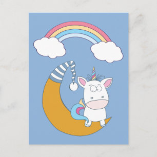 Funny Unicorn Postkarte