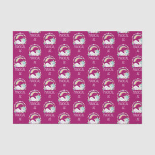 Funny Unicorn Sprichwort Magical AF Seidenpapier