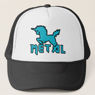 Funny Unicorns sind Metal Truckerkappe