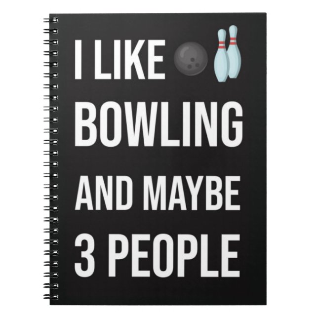 Funny Unique Gifts For Bowlers Bowling Sport Cool Notizblock (Vorderseite)