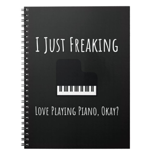 Funny Unique Gifts For Piano Players Pianist Lover Notizblock (Vorderseite)