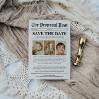 Funny Unique Newspaper Foto Kids Wedding