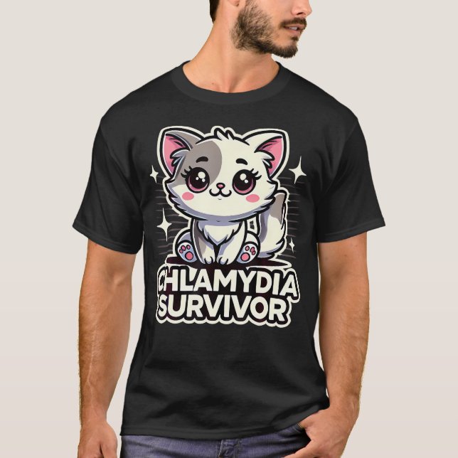 Funny unpassend Chlamydia Survivor Embarrassin T-Shirt (Vorderseite)