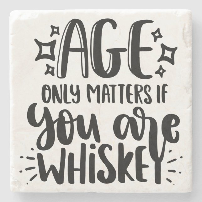 Funny Untersetzer, Whiskey-Untersetzer Steinuntersetzer (Vorderseite)