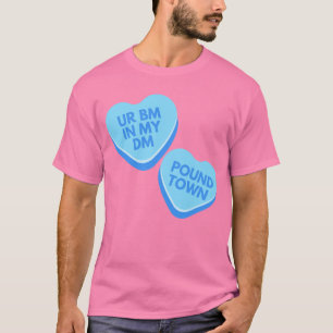 Funny Urban Unangemessenes Gesprächsherz T-Shirt