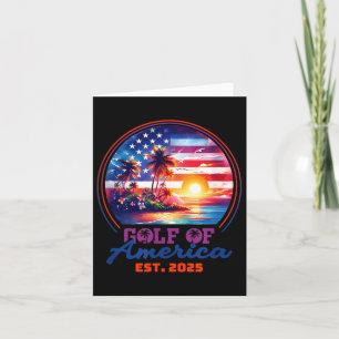 Funny US America Shirt Golf of US America Est 202 Karte