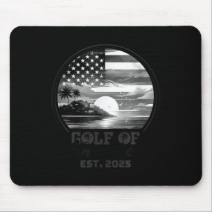 Funny US America Shirt Golf of US America Est 202 Mousepad