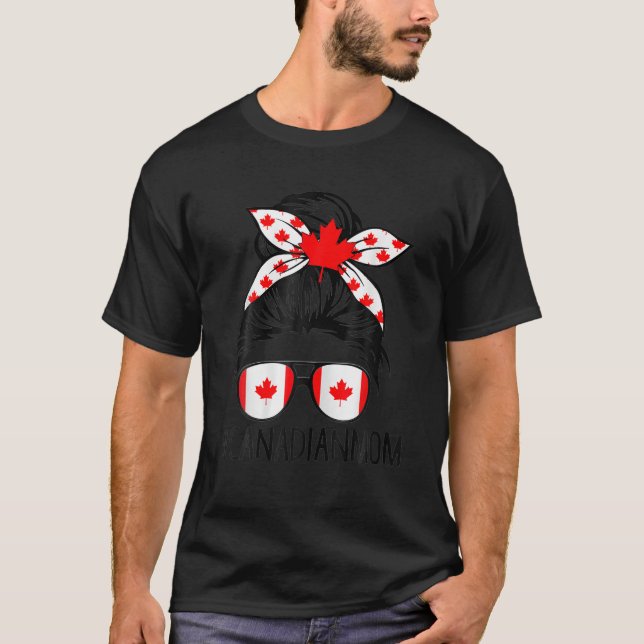 Funny US EH Lip Canada Day American kanadische Fla T-Shirt (Vorderseite)