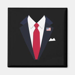 Funny US Präsident Trump Anzug Easy Halloween Magnet
