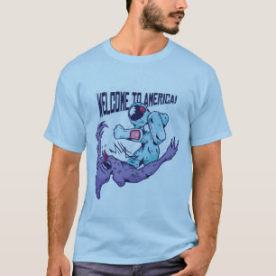Funny US Space Force Astronaut Puning an einer Ali T-Shirt