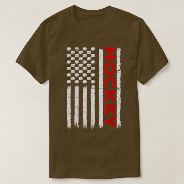 Funny USA American Flag Hockey Patriotic 4. Ju T-Shirt (Design vorne)