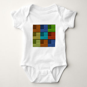 Funny USA Flag Baby Strampler