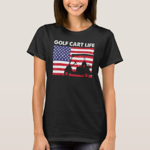 Funny USA Flag Golf für Männer Frauen Golfer Liebe T-Shirt