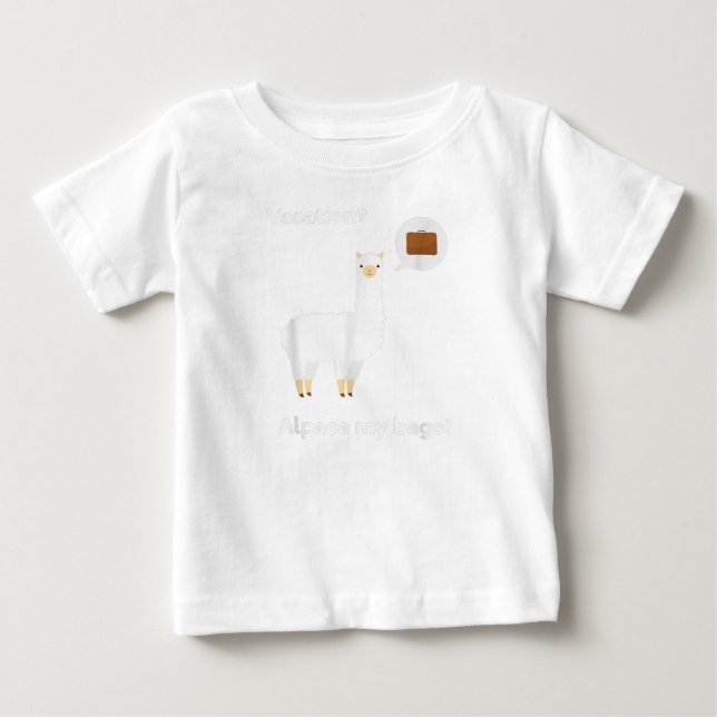Funny Vacation Alpaca my bags t-shirt (Vorderseite)