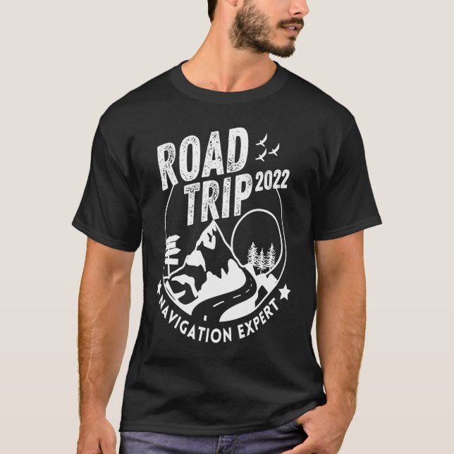 Funny Vacay Family Road Trip 2022 Navigation Exper T-Shirt (Vorderseite)