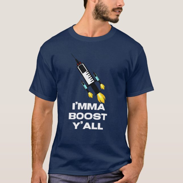 Funny Vaccine Booster Shot Immunisierung I Mixed M T-Shirt (Vorderseite)