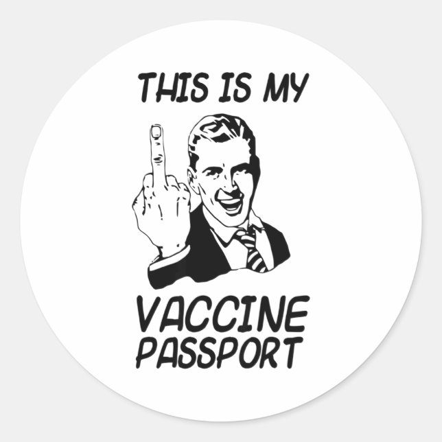 Funny Vaccine Prt Vaccination Fully Vaccinate  Runder Aufkleber (Vorderseite)