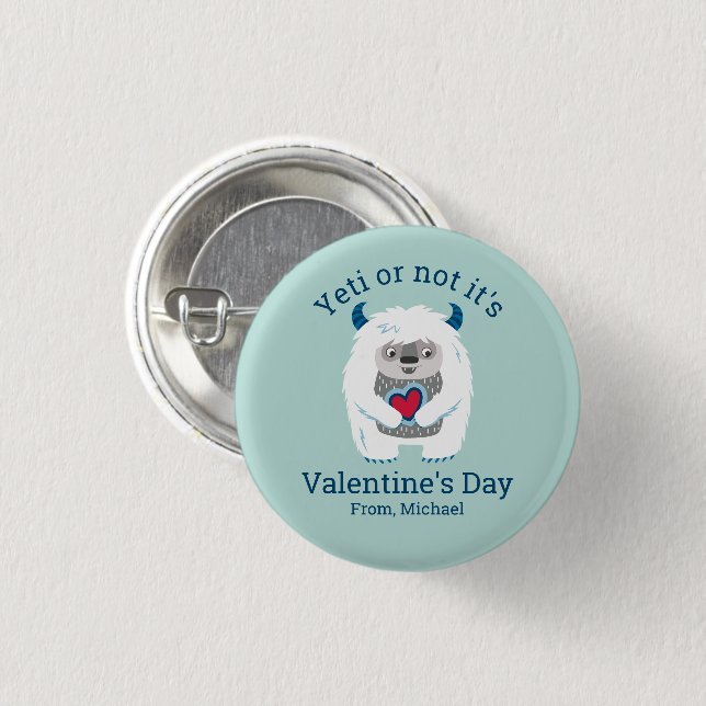 Funny Valentine Button (Vorne & Hinten)