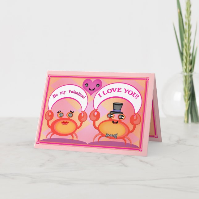 Funny Valentine Carb Carte de voeux 3 (Devant)