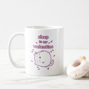 Funny Valentine Day Kitty Cat Kaffeetasse