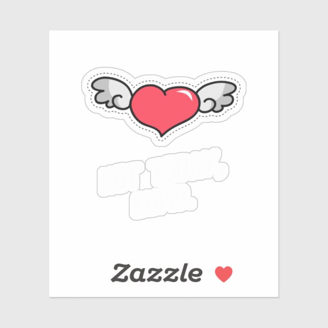 Funny Valentine Quote Single Life Cartoon Aufkleber (Blatt)