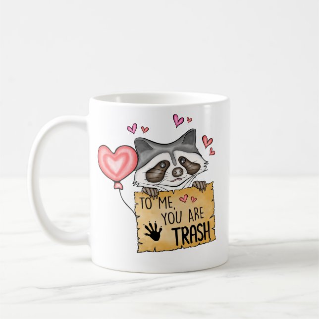 Funny Valentine Rude Valentine Tasse (Links)