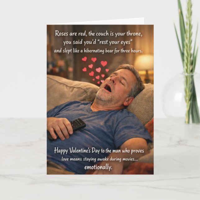 Funny Valentine’s Cards for Dads Karte (Vorderseite)