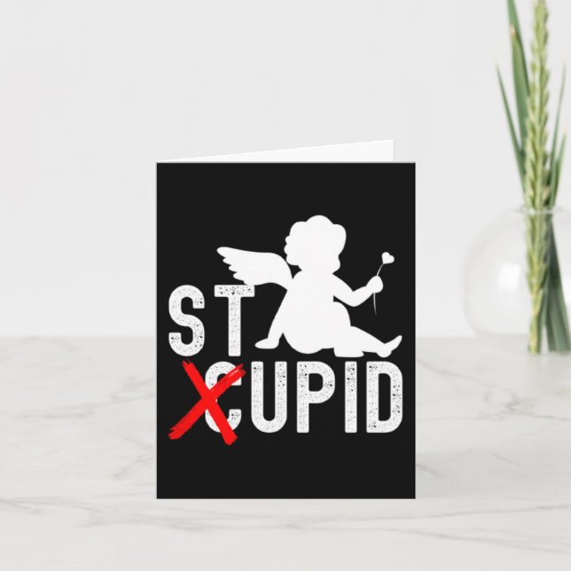 Funny Valentine S Day Cud Is Stud Premium  Karte (Vorderseite)