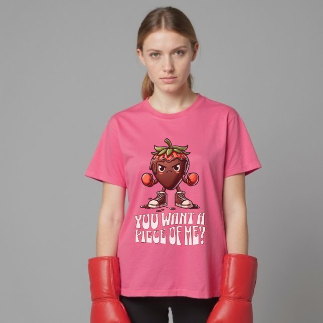 Funny Valentine Strawberry will du mir ein Stück T-Shirt (Funny Valentine Strawberry You want a piece of me T-Shirt)
