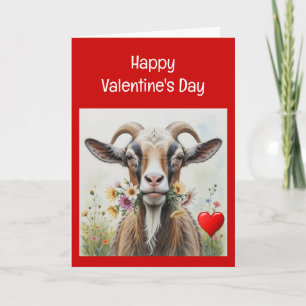 Funny Valentine to Old Goat, Spaß Feiertagskarte