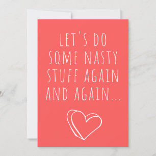 Funny Valentines Card - Lass uns ein paar eklige S Einladung