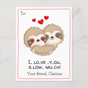 Funny Valentines Carte de jour pour les enfants (C