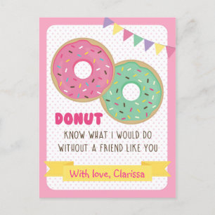 Funny Valentines Carte Jour Enfants - Donut (class