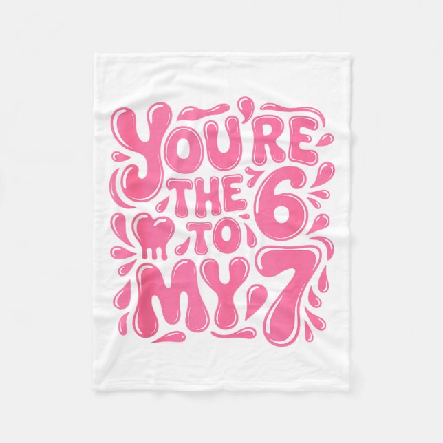 Funny Valentines Day 67 Meme Couples You're The 6  Fleecedecke (Vorderseite)