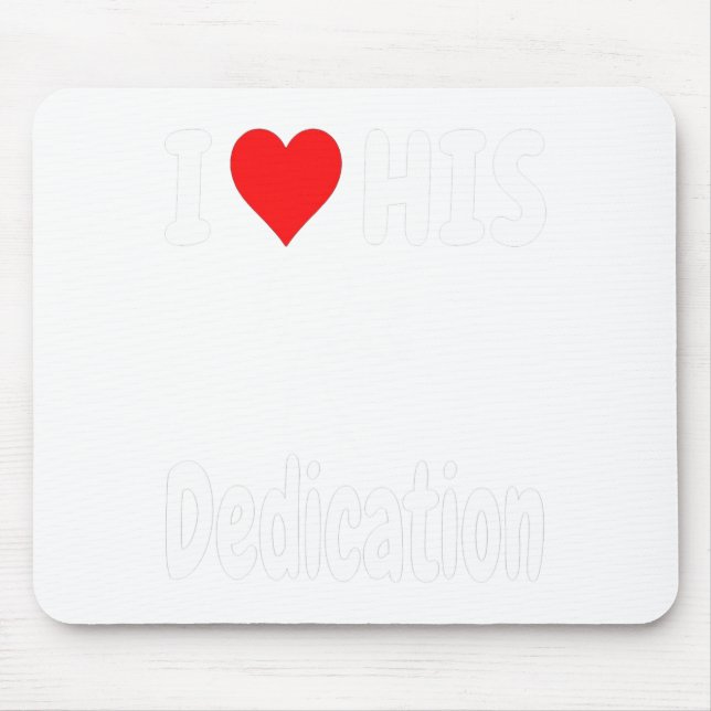 Funny Valentine's Day Couple Matching I Love His D Mousepad (Vorne)