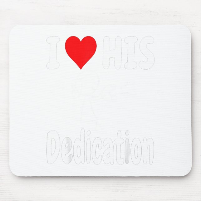 Funny Valentine's Day Couple Matching I Love His D Mousepad (Vorne)