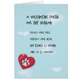 Funny Valentine's Day Gedicht vom Hund