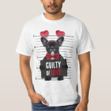 Funny Valentine's Day Mugshot Guilty Liebe Hund