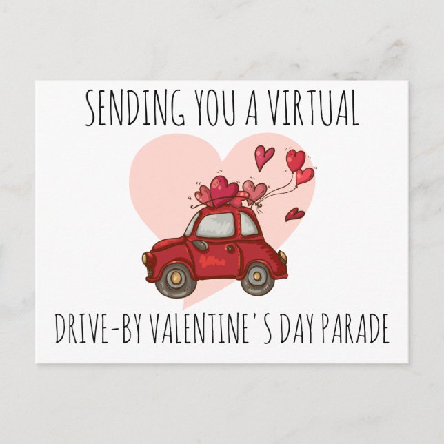 Funny Valentine's Day Postkarte (Vorderseite)