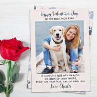 Funny Valentinstag DOG MAMA Personalisieren Foto v
